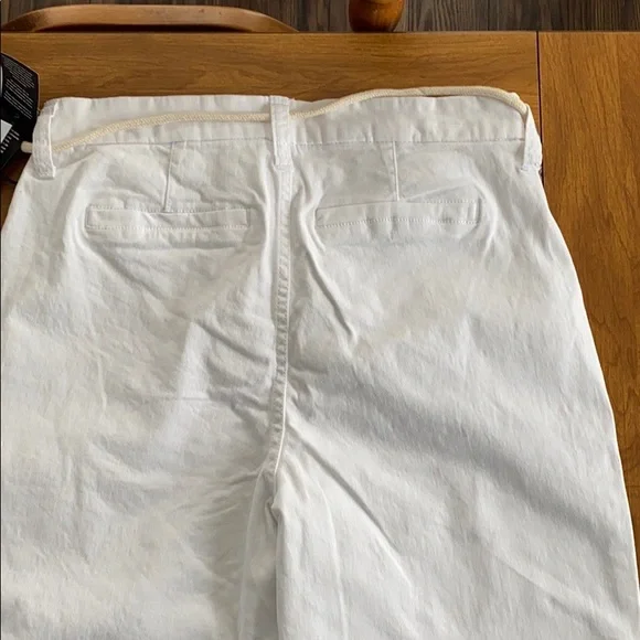 NWT Celebrity Pink size 7 white pants distressed raw hem ankles boho festival - Picture 8 of 9